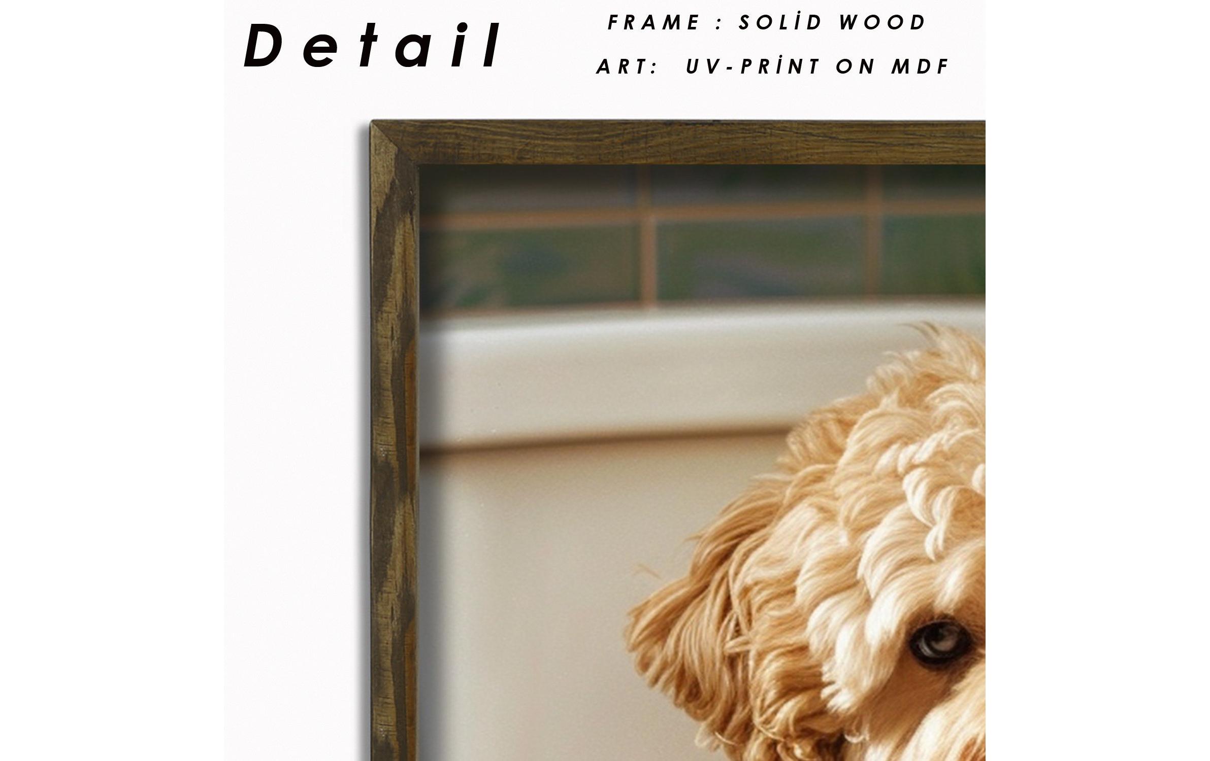 Bild Hund 35 x 47 cmDekorative Wandmalerei