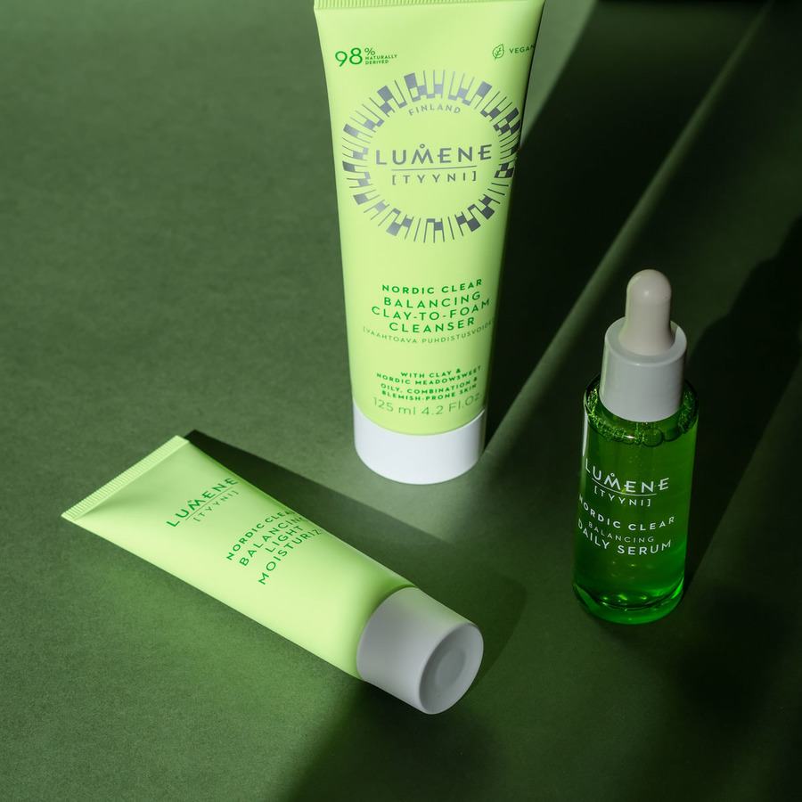 Lumene Nordic Clear [TYYNI] Balancing Clay-To-Foam Cleanser 125ml