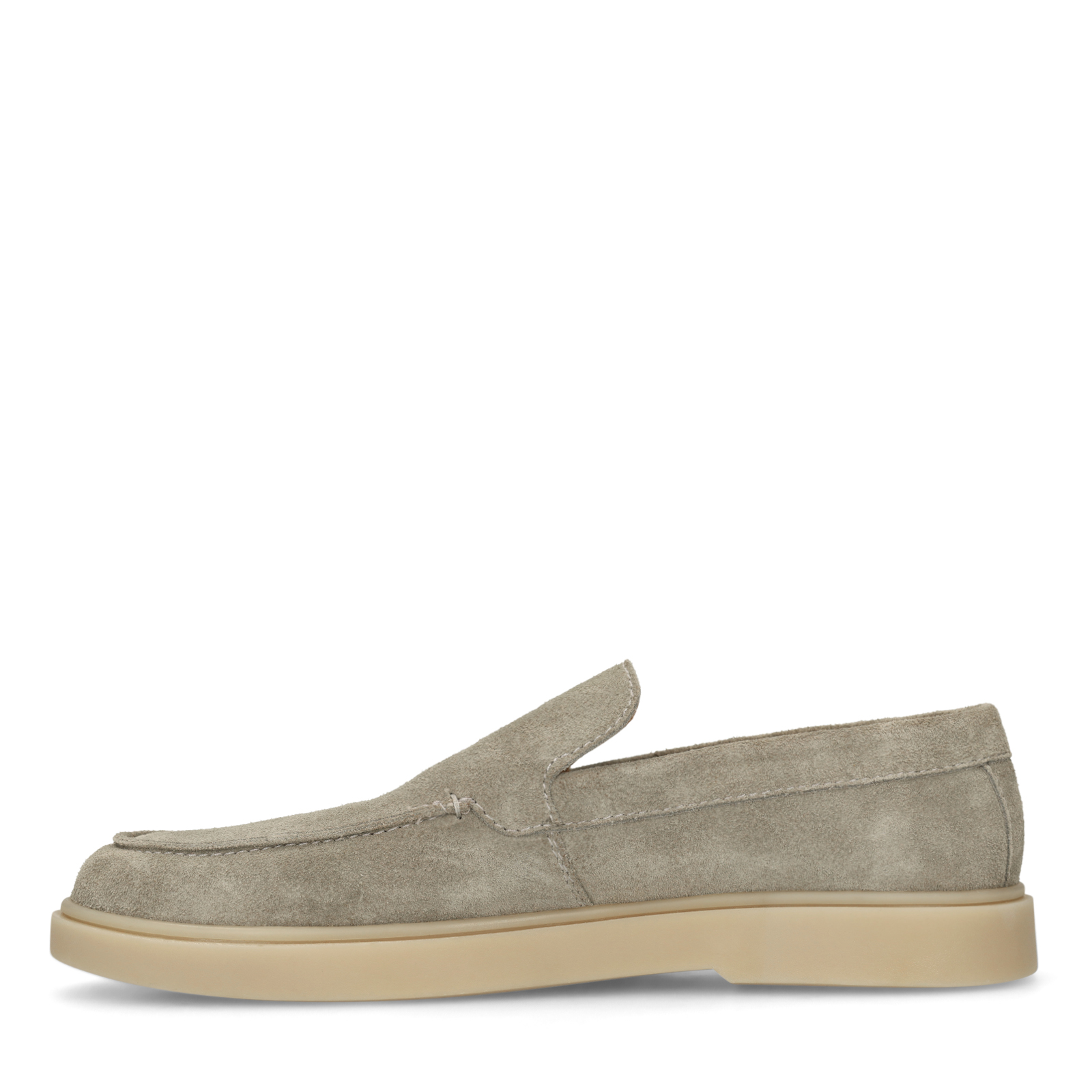 Groene suède loafers