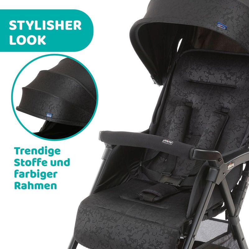 Chicco Buggy Ohlala-3 101 Cm Polyester/aluminium Zwart