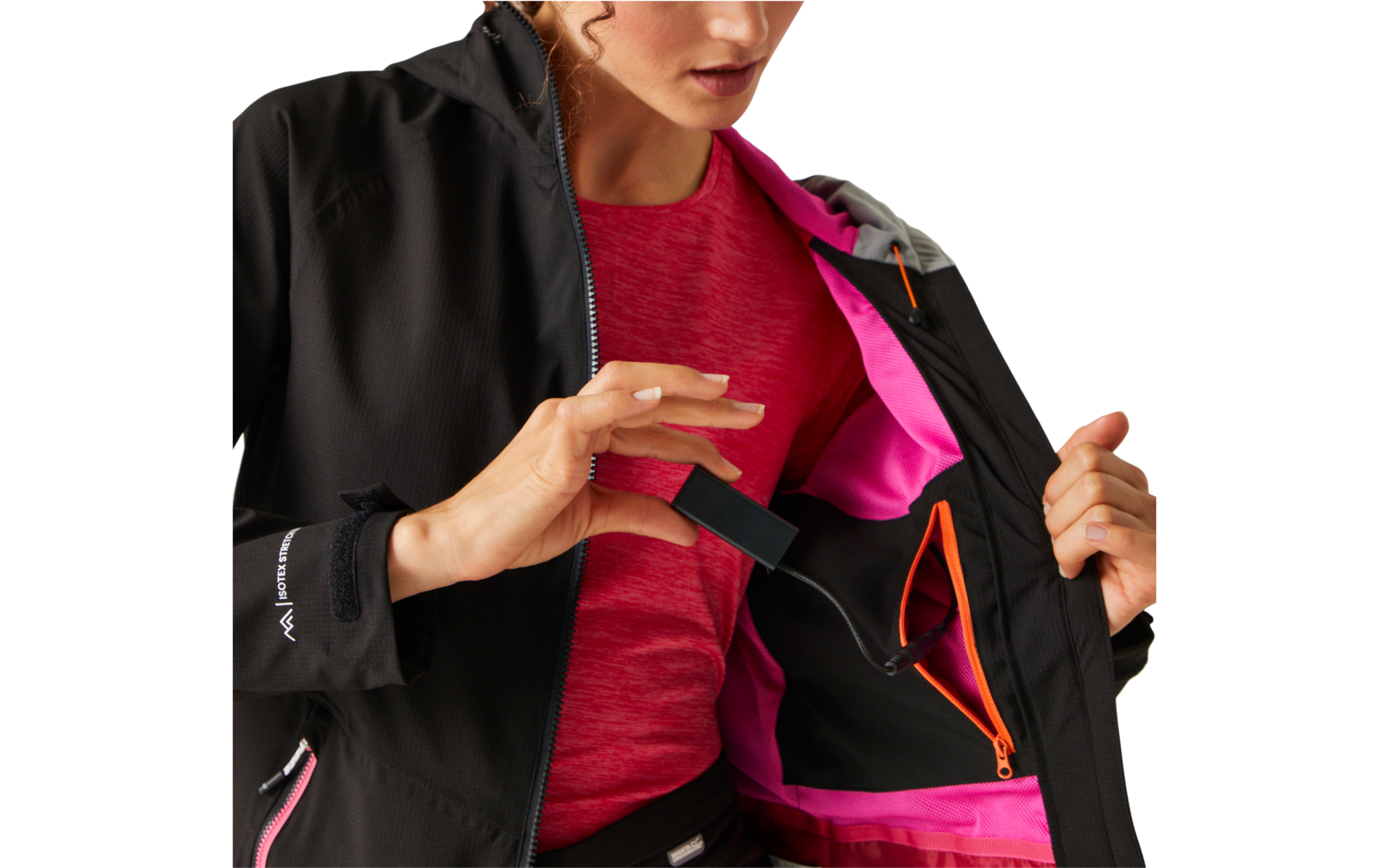 Regatta Women’s Raddick II Damen Regenjacke mit Kapuzenlampe