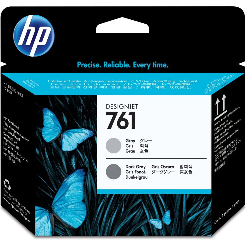 HP 761 tête d'impression Designjet gris/gris foncé
