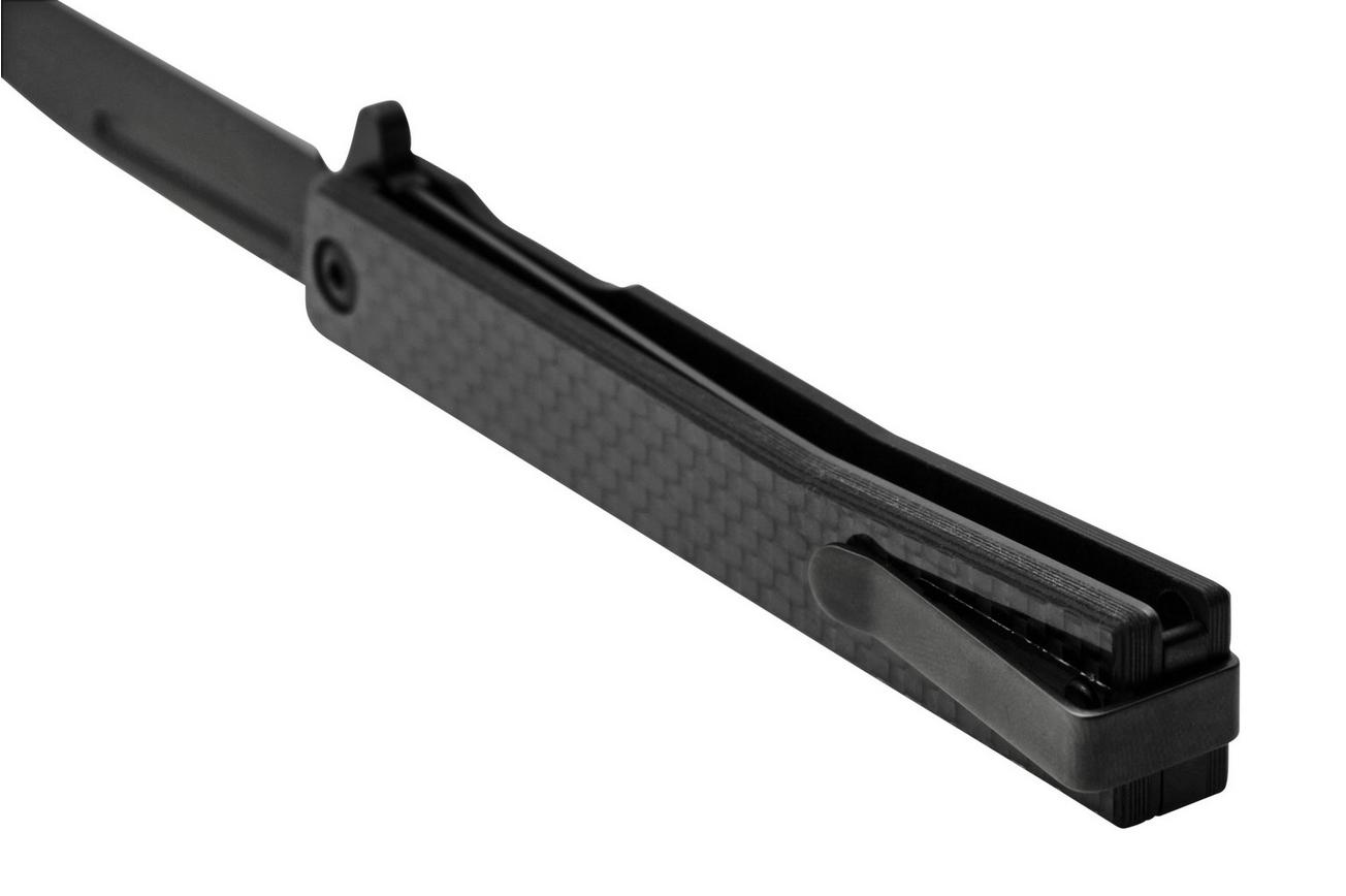 Ocaso Solstice 8WFB, S35VN Wharncliffe Black Carbon, zakmes