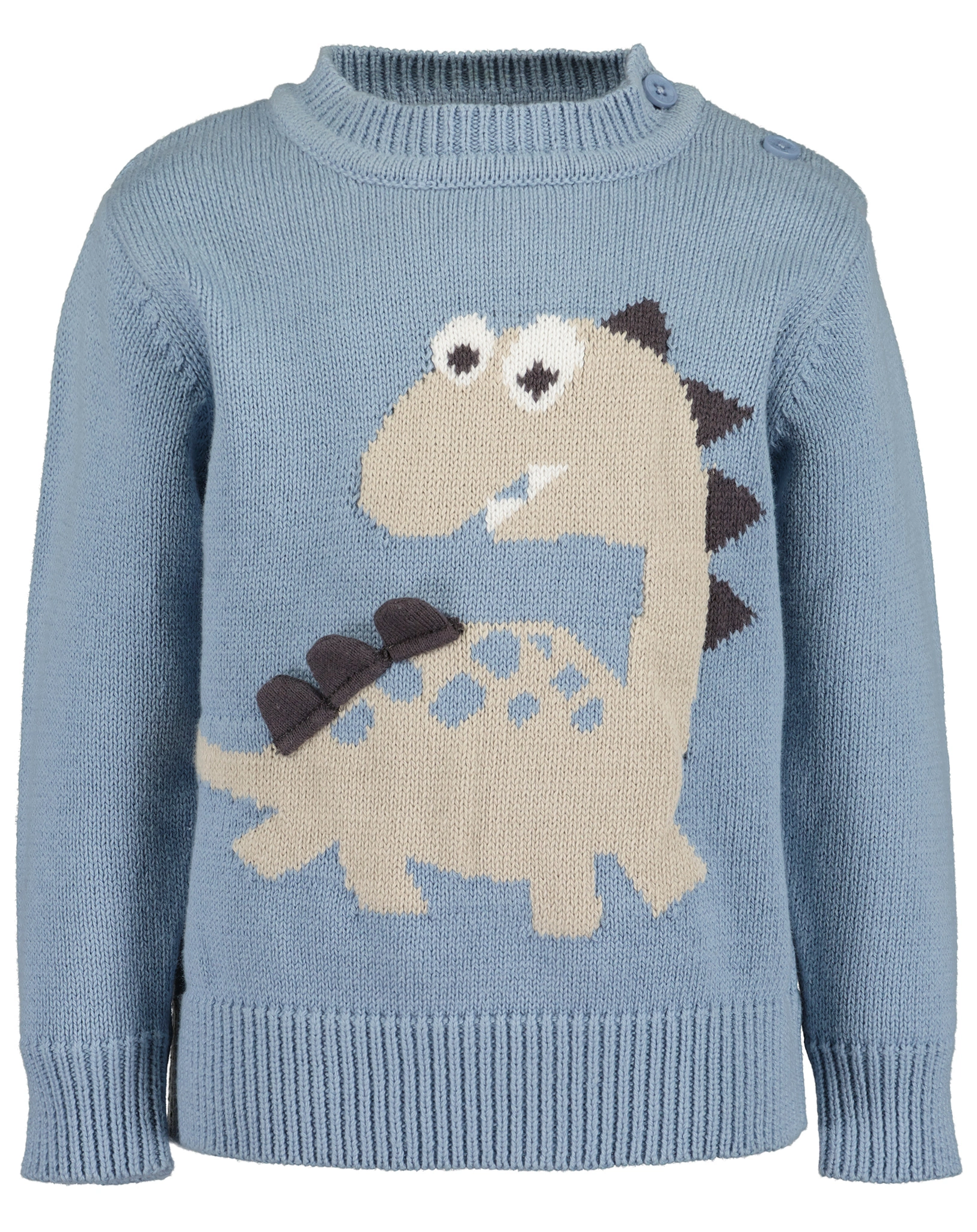 Strickpullover DINOSAUR in mittelblau