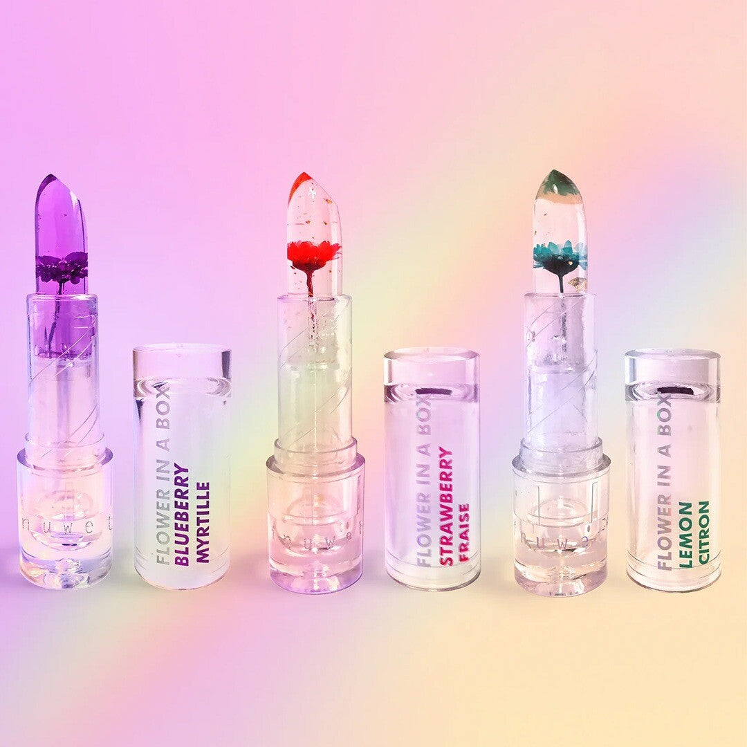 Inuwet lippenbalsem flower in a box - lemon