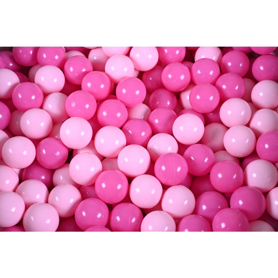 knorr toys® Bällebad soft - Grey - 300 balls soft pink grau