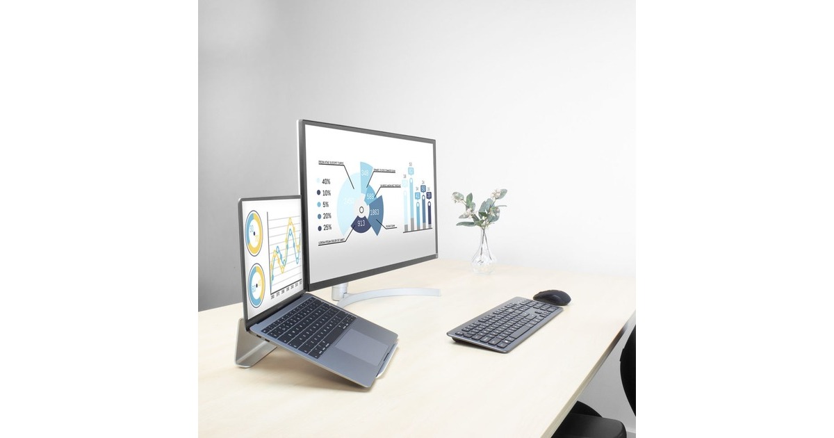 ACT ConnectivityLaptopstandaard aluminium  (Aluminium)