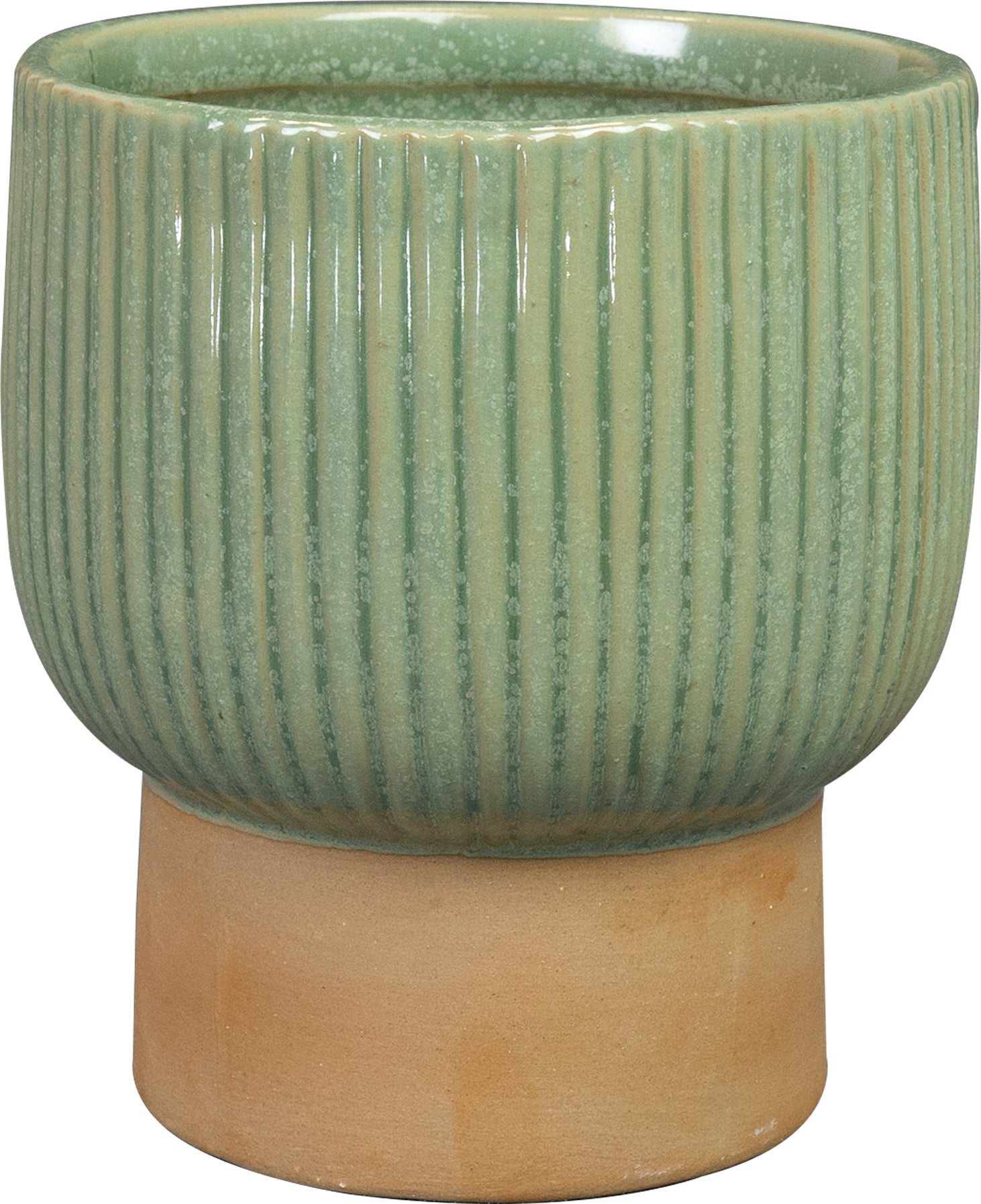 TS bloempot Larisa groen D 13 H 14 cm