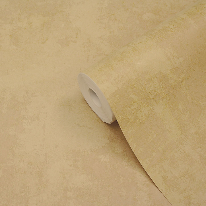 Papier peint vinyle sur intissé GoodHome Omey jaune