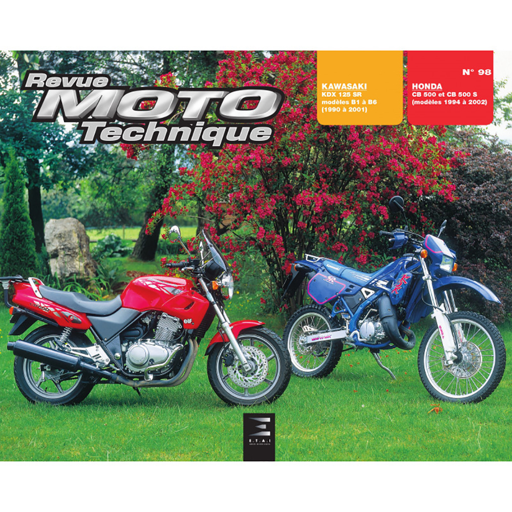 Etai - RMT 98.4 KAWASAKI KDX 125 (1990 à 2001) et HONDA CB500 (1994 à 2001)