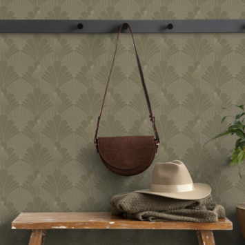 Vliesbehang Leandra warm taupe (dessin 139719)