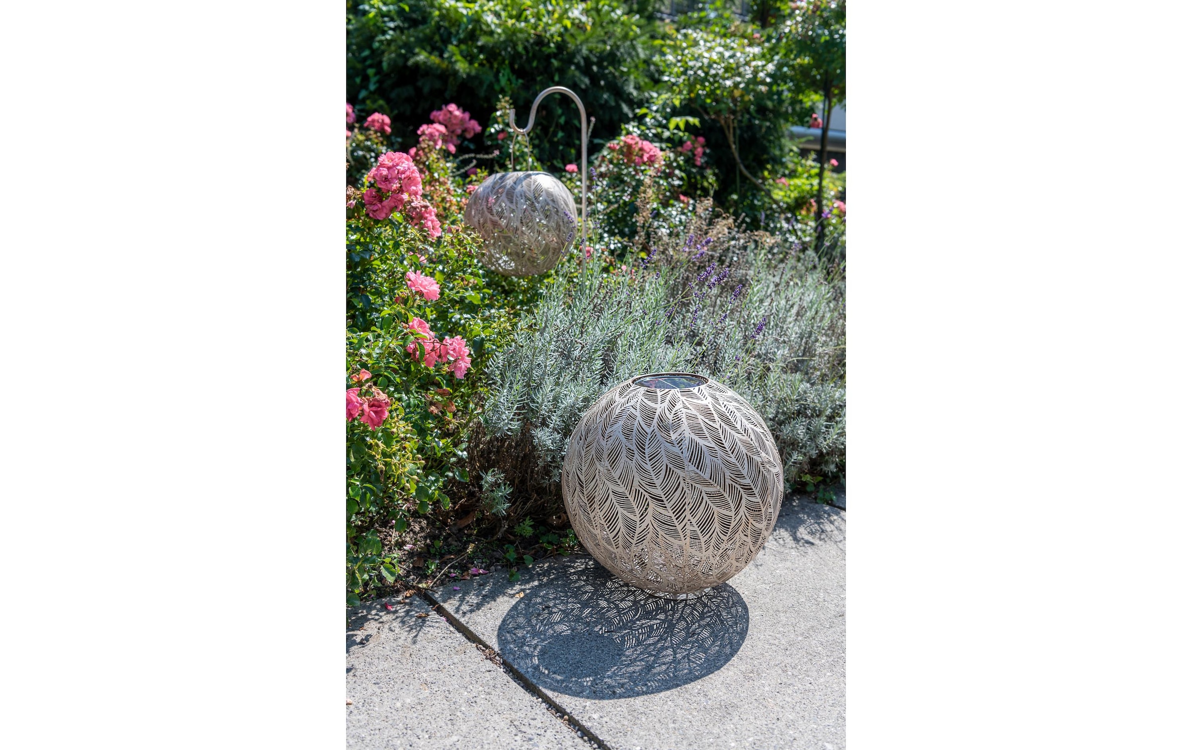 STT LED Gartenleuchte »Julia 40 shadow weiss« Warmweiss