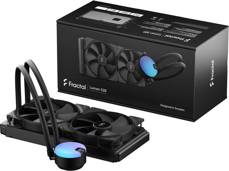 Fractal Design Wasserkühlung Lumen S28 V2 AIO-Wasserkühler für Intel- und AMD-Prozessorsockel mit voraufgetragene Wärmeleitpaste