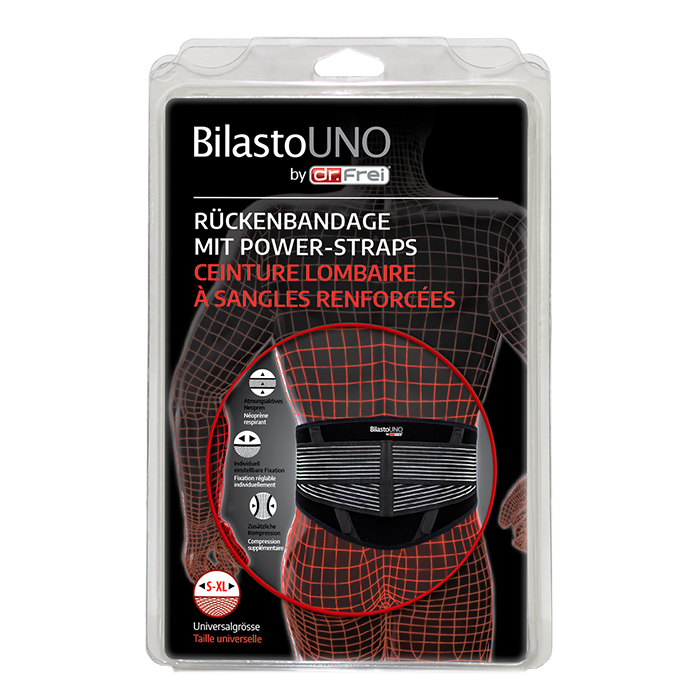 BILASTO Uno Rückenbandage<br>1 Stück, S-XL, mit Power Straps