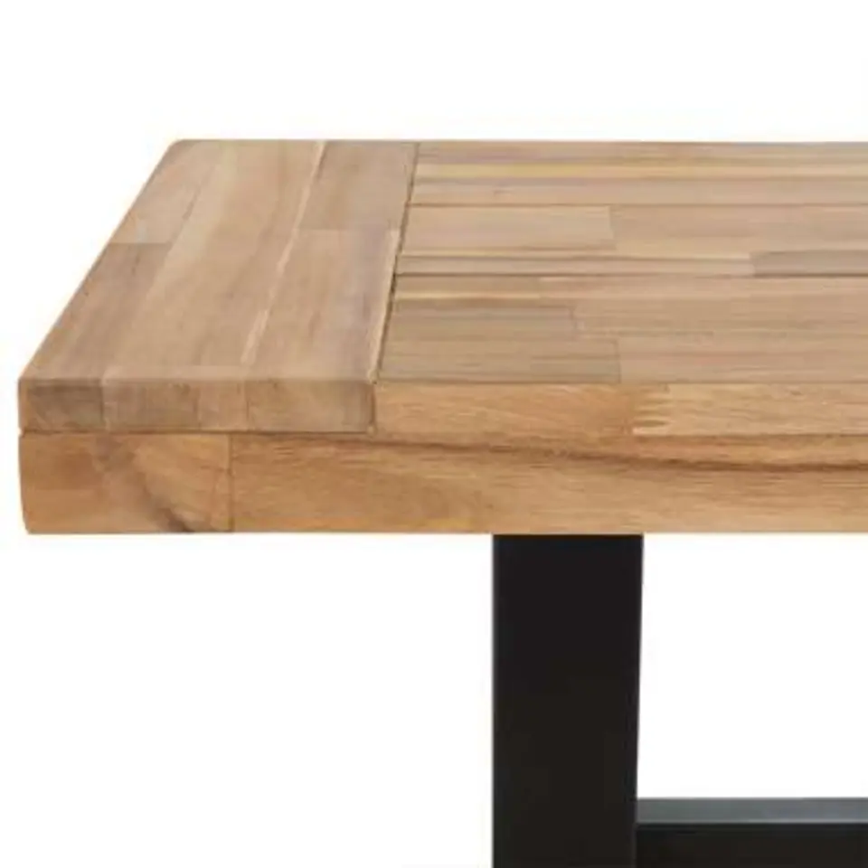 SCANIA - Tuinset voor 6 - Lichte houtkleur/Zwart - Acaciahout