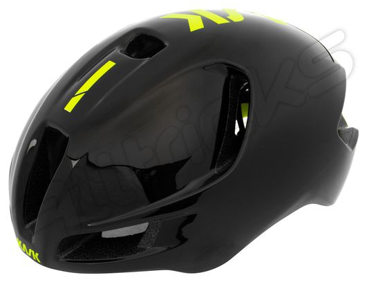 Casque Aero Kask Utopia Noir Jaune Fluo
