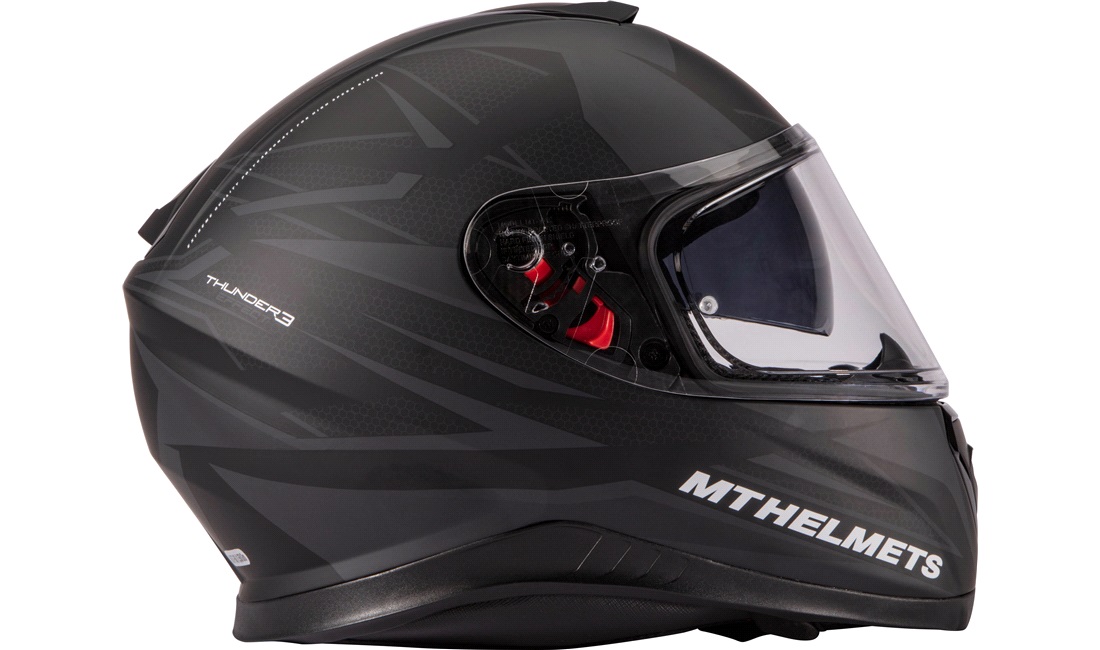 Styrthjelm fullface m/solbrille MT Thunder3 SV Effect mat str. XXL