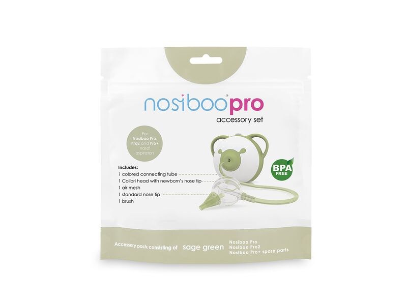 nosiboo Ersatzteile Accessory Set salbei für Nosiboo Pro Zubehör-Set für Nasensauger Pro