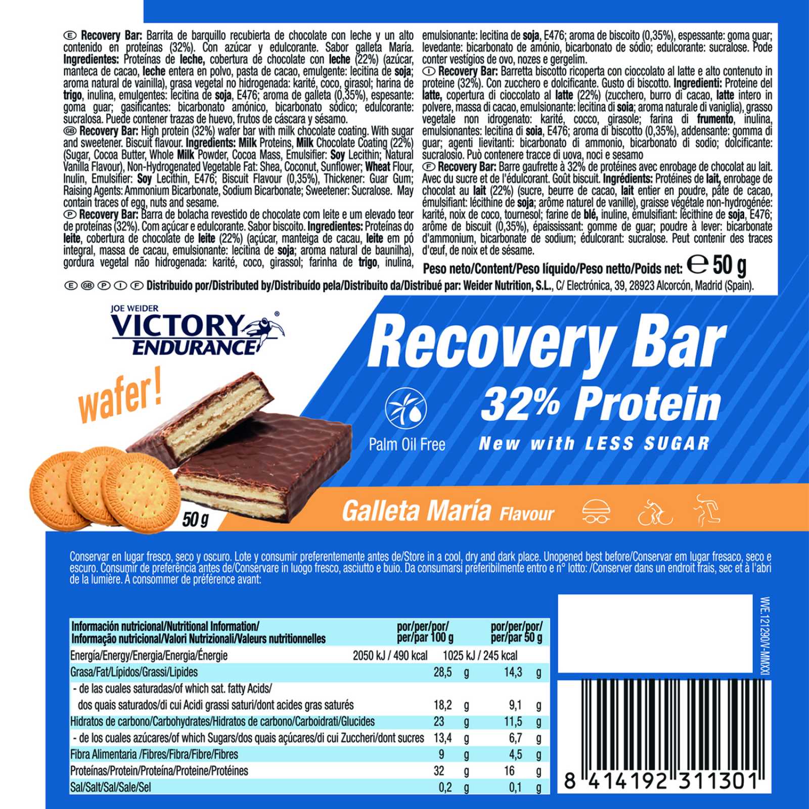 Barra de recuperação Victory Endurance 35g