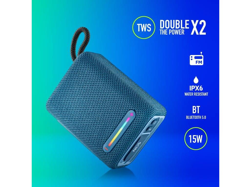COLUNAS PORTATEIS BT NGS ROLLERFURIA1BLUE