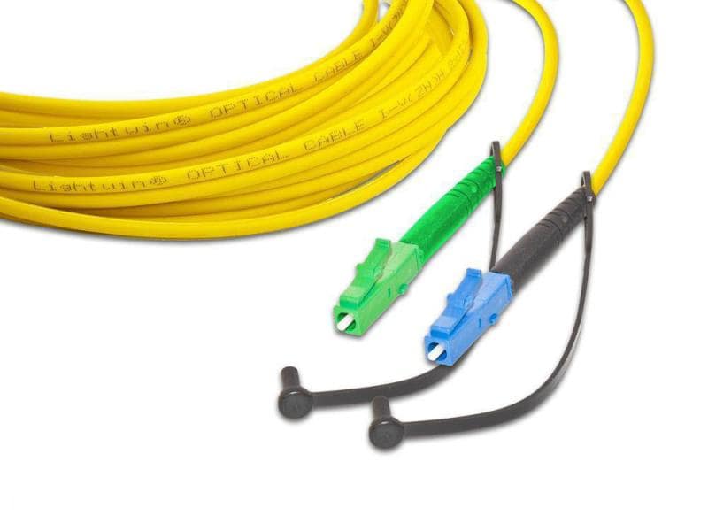 Lightwin LWL-Patchkabel Singlemode LC/APC – LC, OS2, Simple Singlemode LC/APC-LC Simplex OS2 2 m
