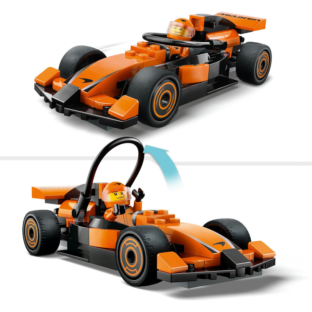 Piloto De F1 Com Carro Mclaren Lego-City