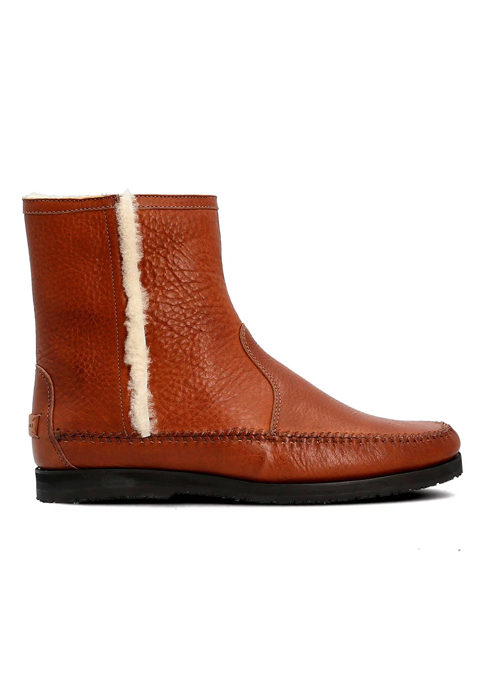 BOOTS CUIR SHEARLING BOOTEE