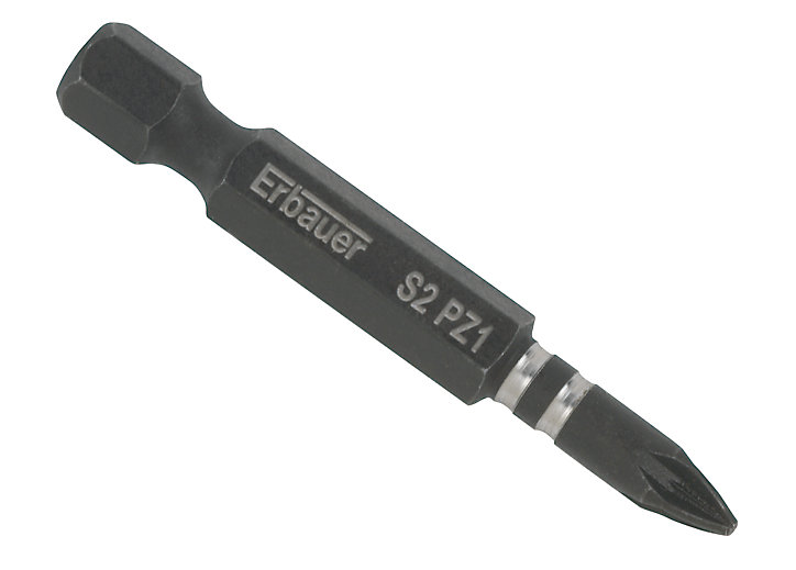 Embout de vissage torsion impact PZ1 50mm Erbauer - 3 pièces