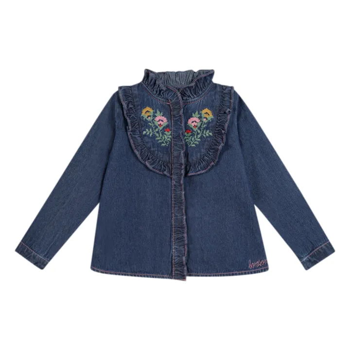 Bonton Blouse Denim Priscilla | Bleu