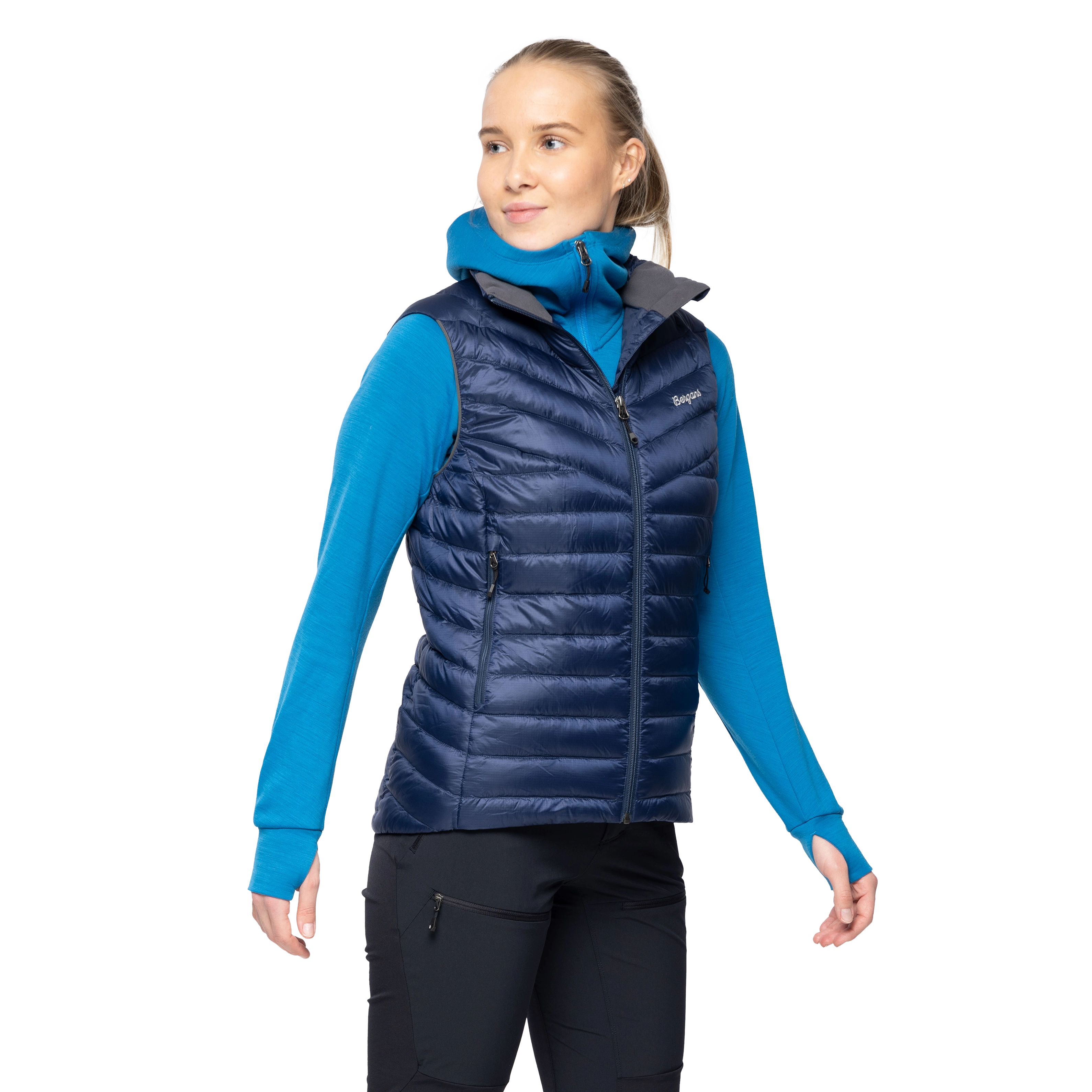 Rabot Light Down Vest Women Navy Blue