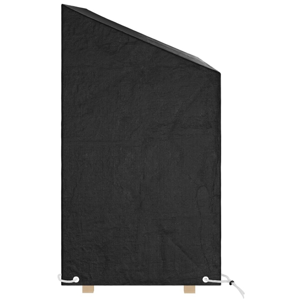 Housses de banc de jardin 2 pcs 8 œillets 130x70x70/88 cm pe
