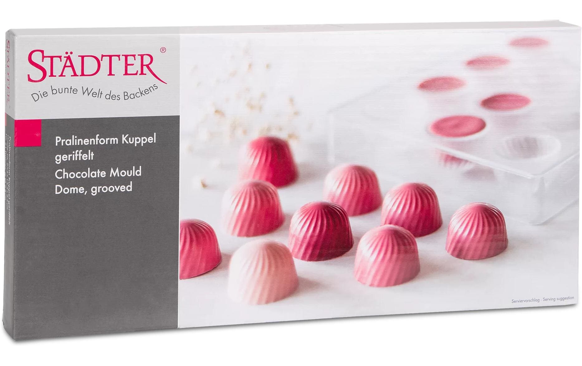 Pralinenform Kuppel 13.5 x 27.5 cmGiessform für Pralinen