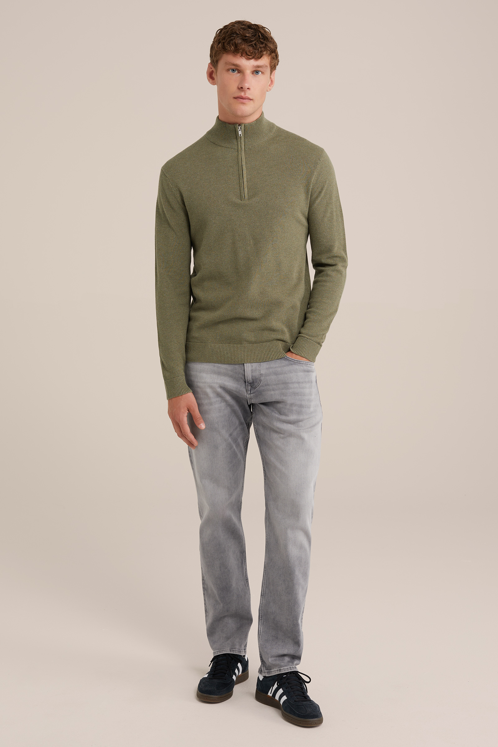 regular fit jeans van jog denim Blue Ridge Lichtgrijs