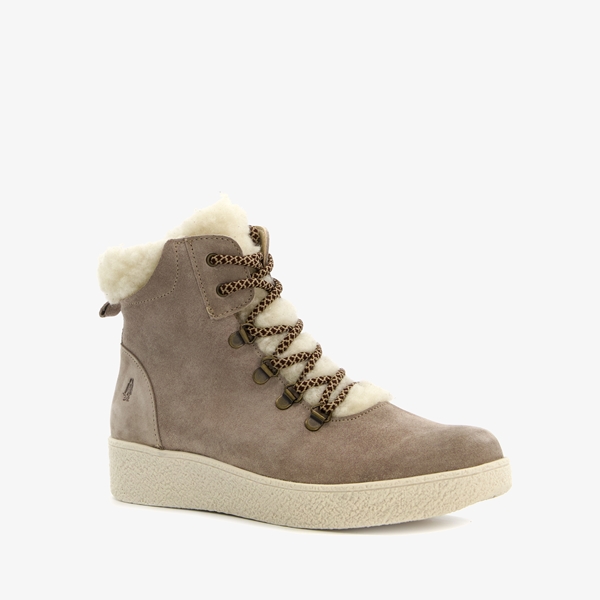 Hush Puppies gevoerde suede dames veterboots