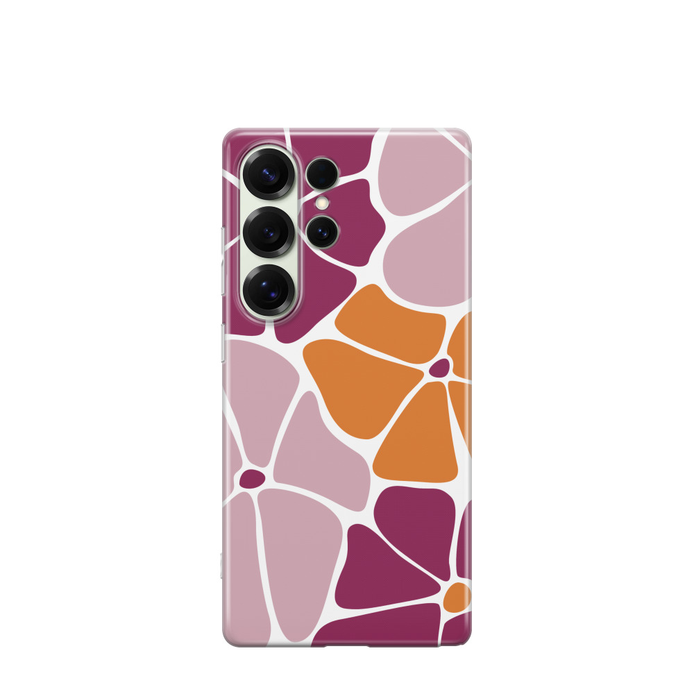 Samsung Galaxy S25 Ultra Gummi Hülle Sommerfrucht 2 - Rosa