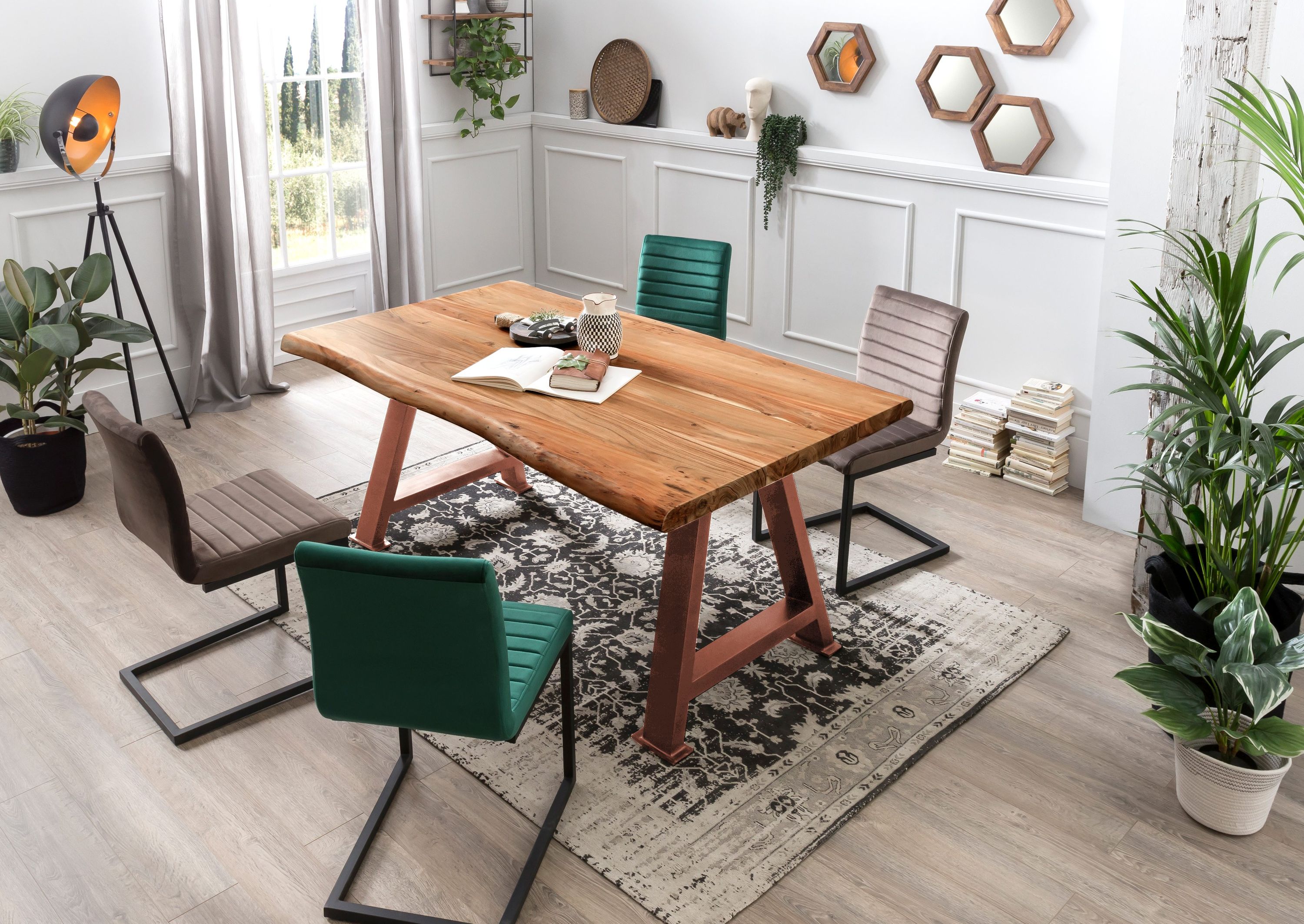 Tischplatte 160x85 Akazie Esstisch Schreibtisch DIY Tisch Zubehör Küchentisch