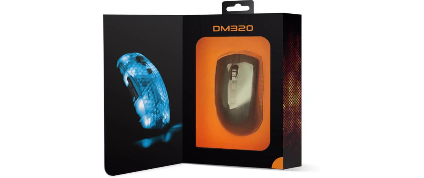 Gaming-Maus GAM-145 SchwarzLeichte Gaming-Maus mit RGB Beleuchtung