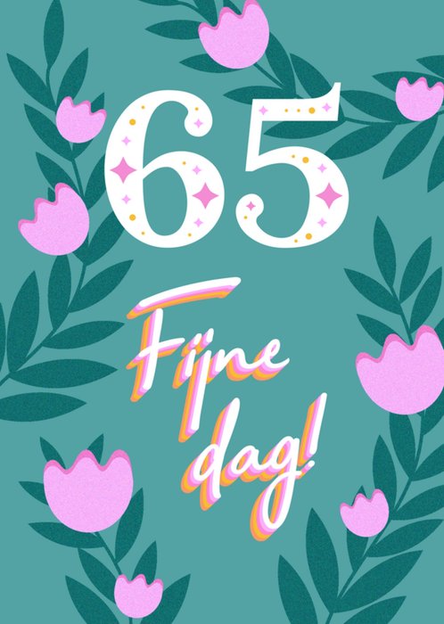 Greetz | Verjaardagskaart | 65 Today | Fijne dag!
