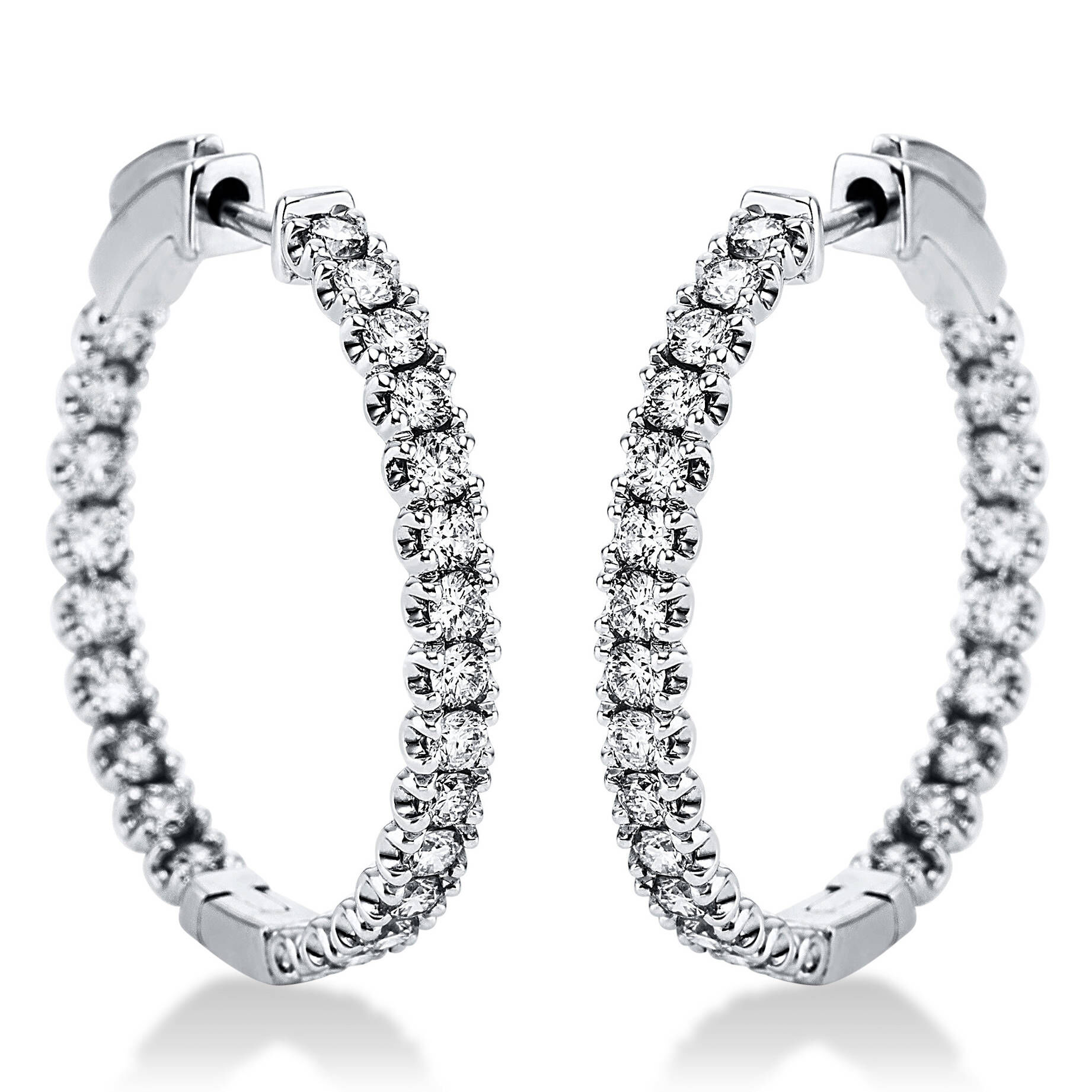 Diamond Group| Damen Creolen mit Diamantbesatz
