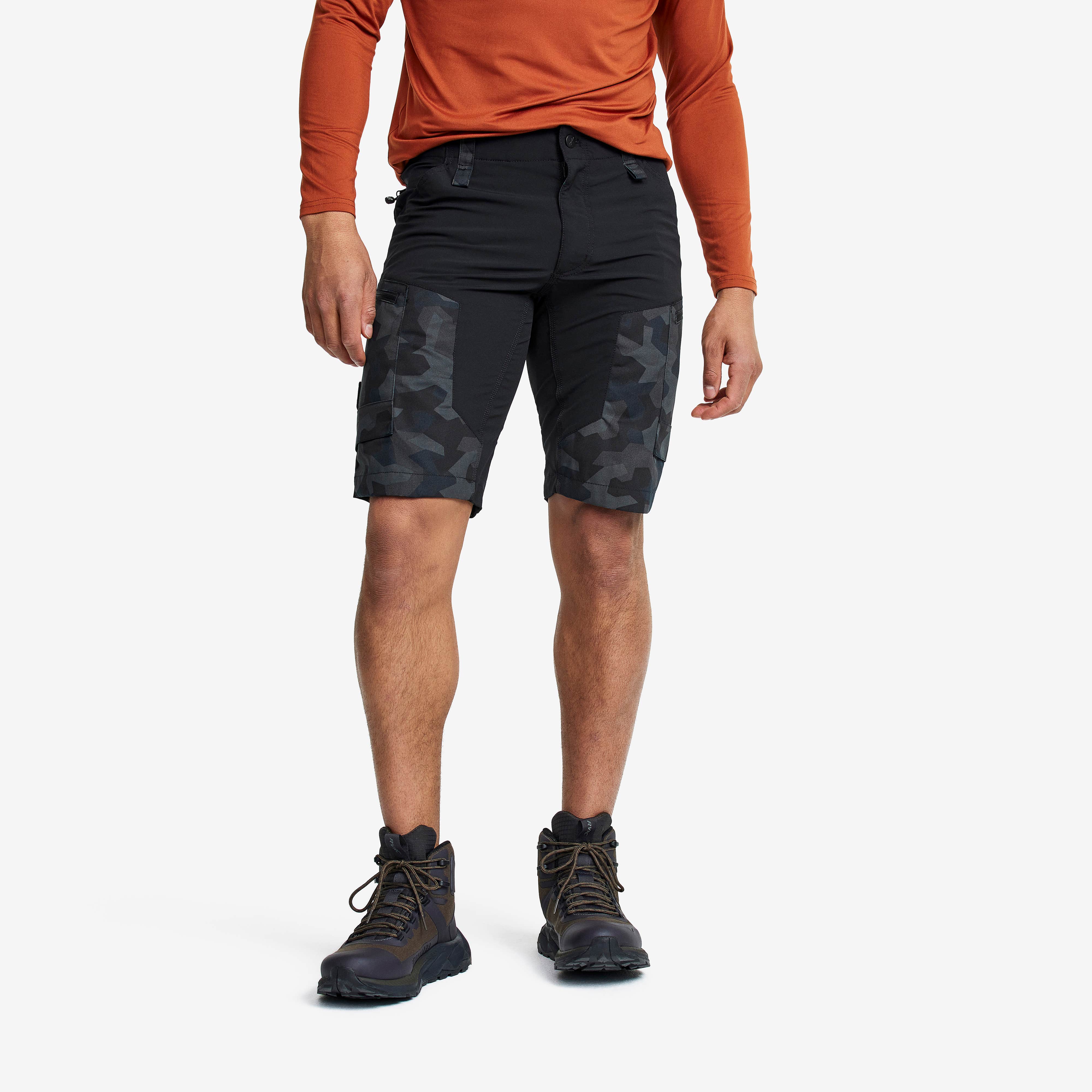 RVRC GP Shorts Herre Anthracite Camo