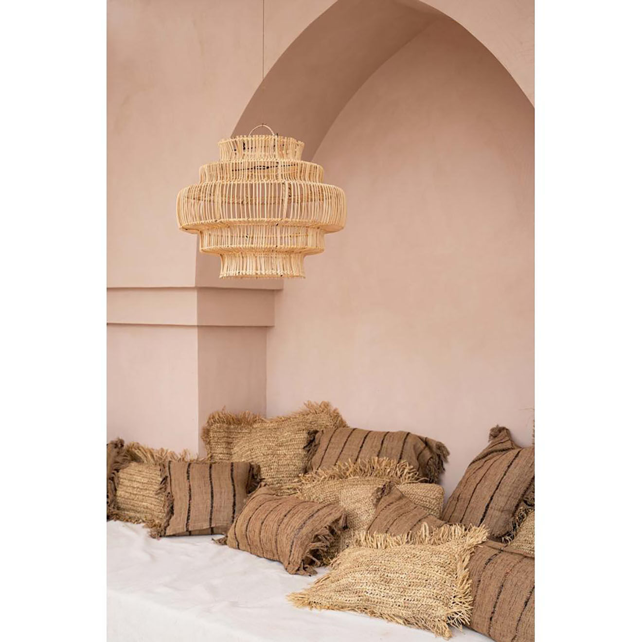 Bazar Bizar Housse de coussin Oh My Gee beige/noir - 40x40 cm