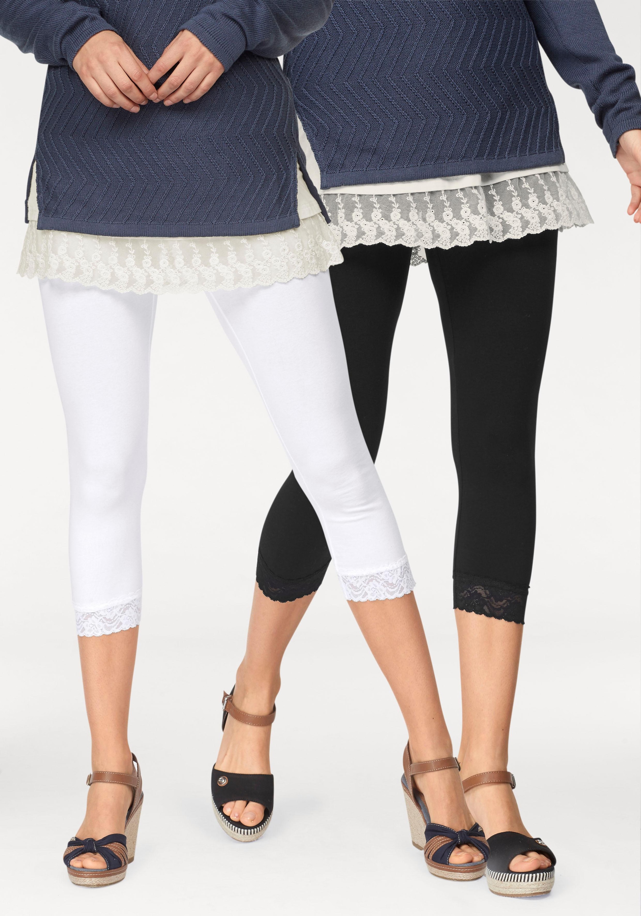 Boysen's Leggings  mit Spitze