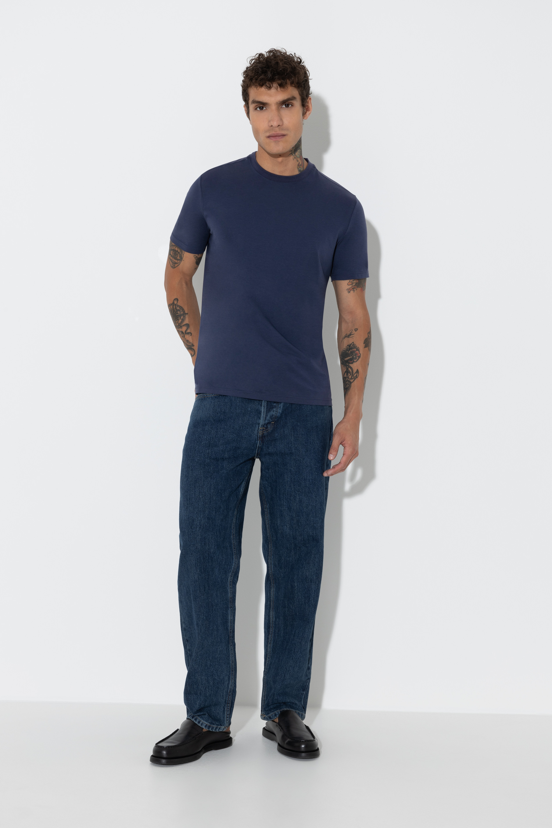 Crew Neck Shirt<br>Serie Cotone Stretch