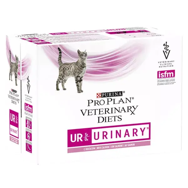 Purina Proplan Veterinary Diets Feline UR St/Ox Urinary Salmon 10x85g