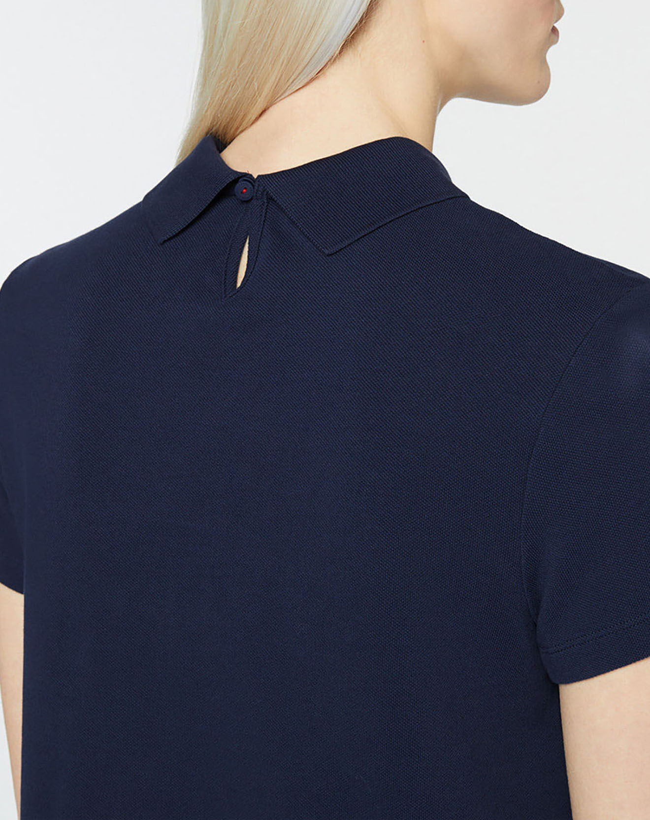Tommy Jeans Polo 100% Coton Bio regular fit linear bleu marine