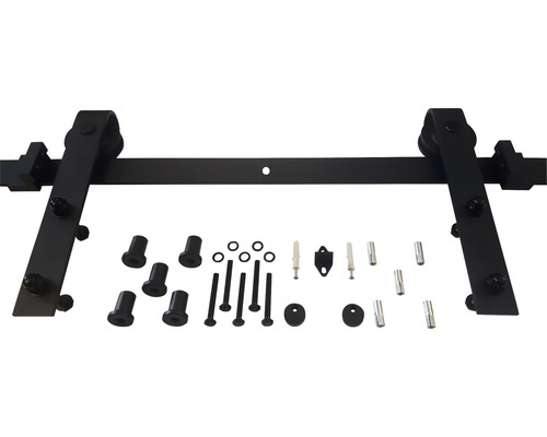 Intersteel schuifdeursysteem 200 cm recht zwart