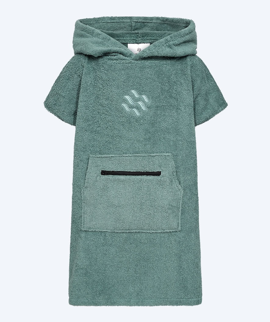 Watery badeponcho til børn - Bomuld - Forrest Green