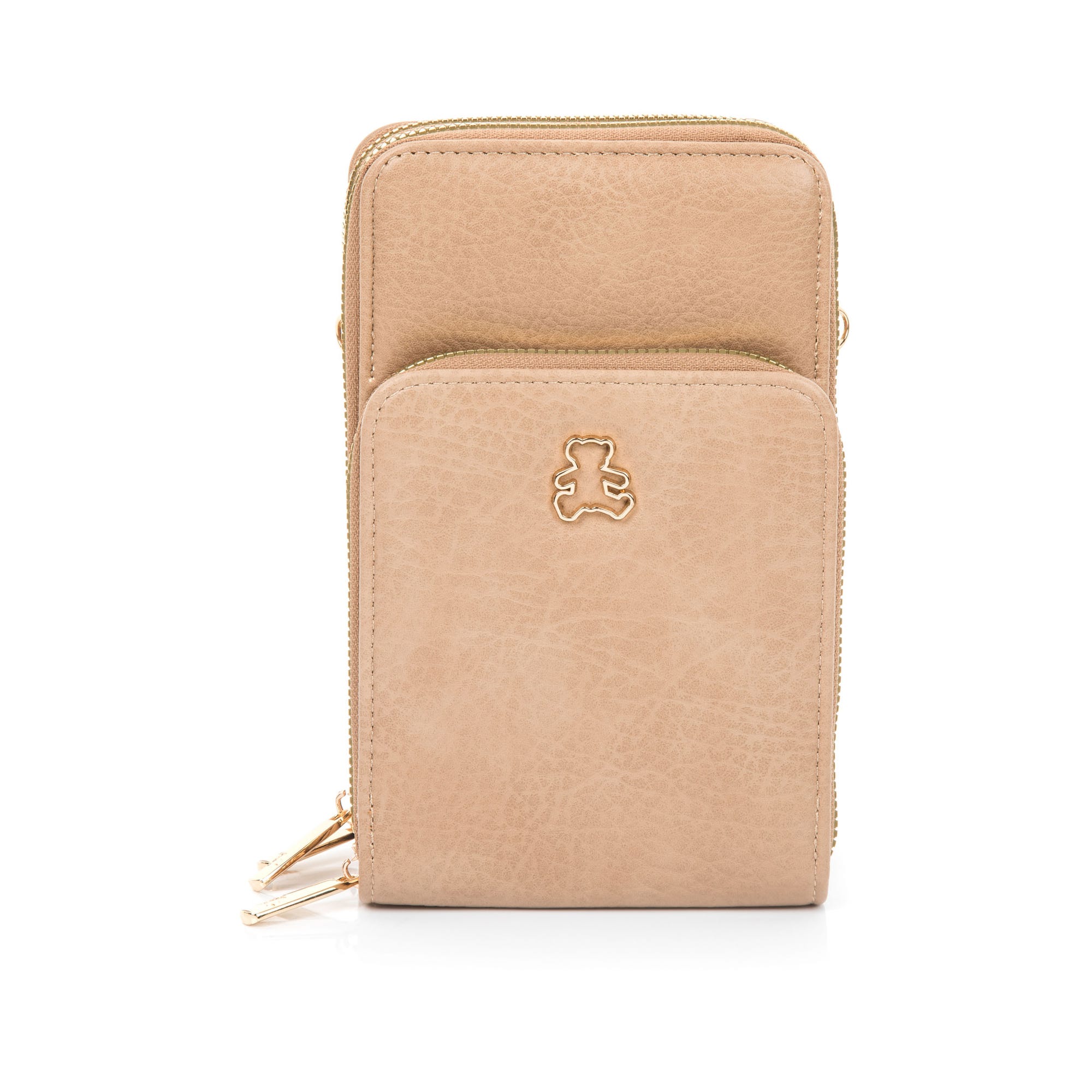 Pochette pour téléphone beige