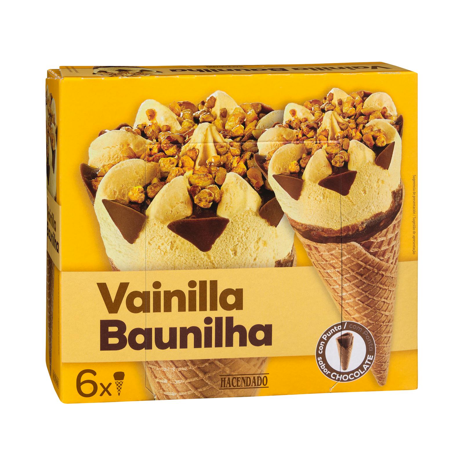 Cornet de glace vanille Hacendado