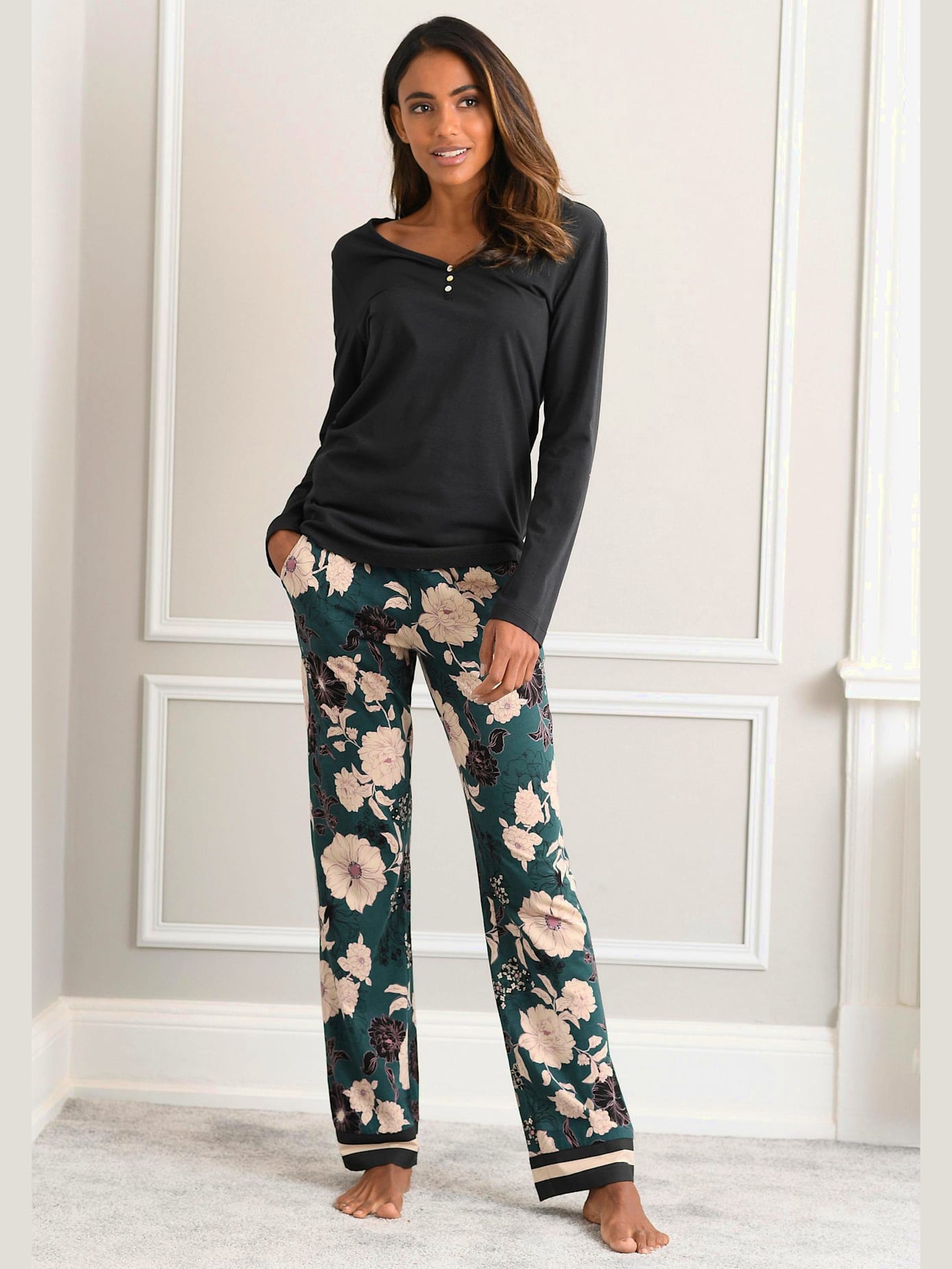 Pyjama avec pantalon imprimé tendance